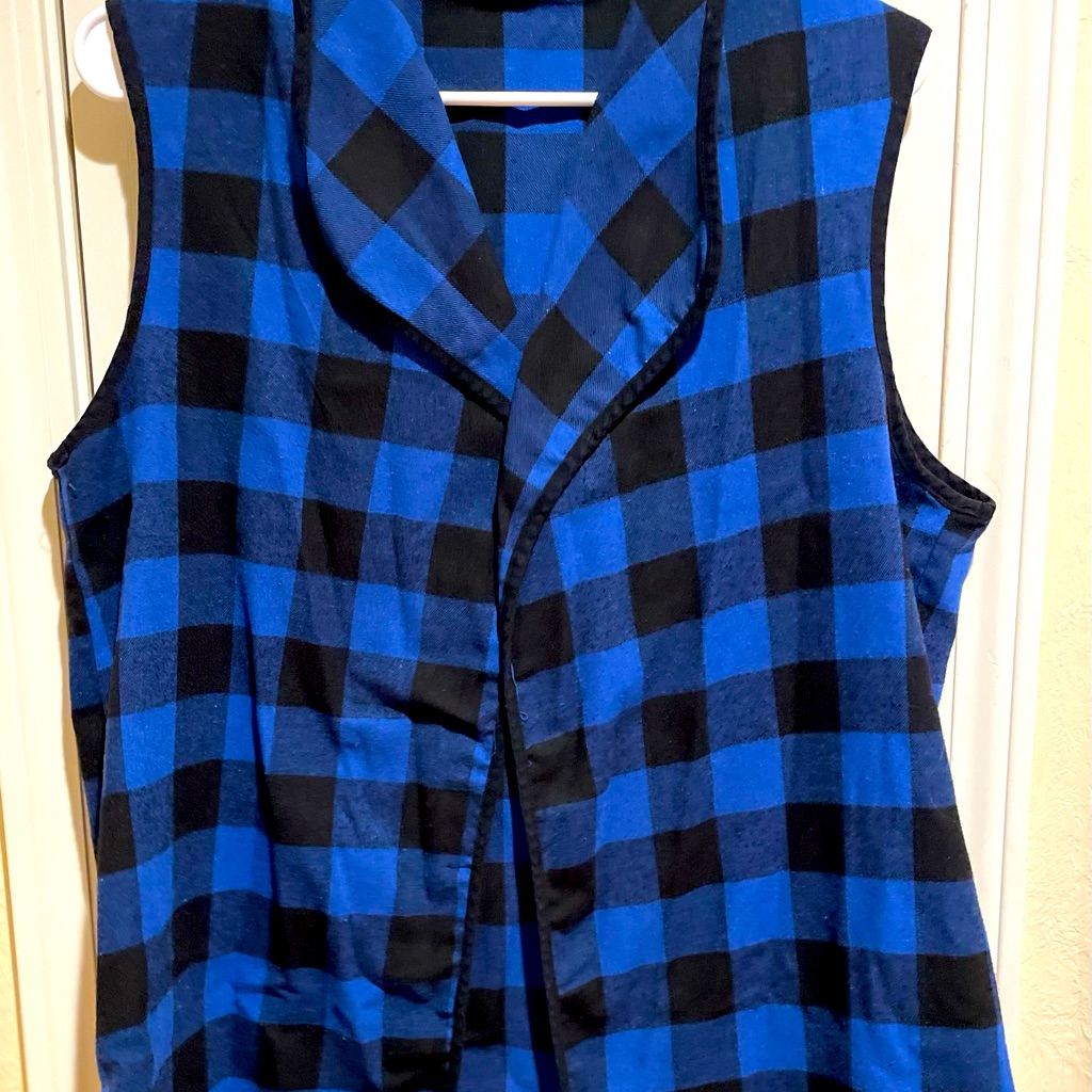 LargeExtra Large Flannel Vest LargeExtra Large Flannel Vest